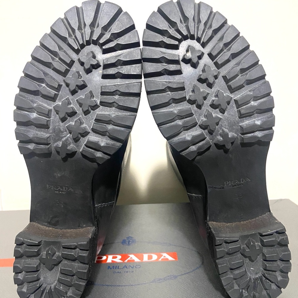 Prada green  Leather riding Boots - Picture 13 of 16